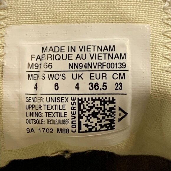 Converse Women's All Star M9166 ‎ Lace Up Canvas Classic Sneakers Size W6/4M - Picture 12 of 14